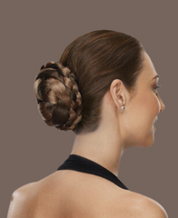 Double Braid Bun - Hairware Hairpiece